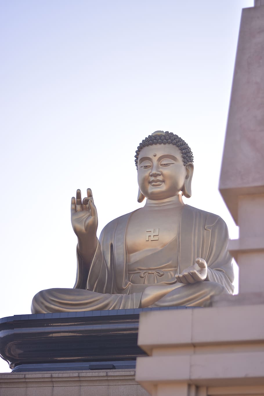 pagodas, buddha, statue, taiwan, human representation, sculpture ...