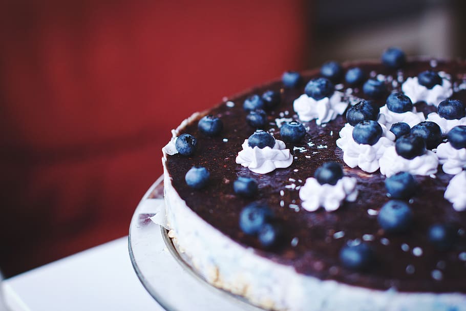blueberry cheesecake, makanan, minuman, blueberry, kue, keju, kue keju, kelapa, dingin, pie