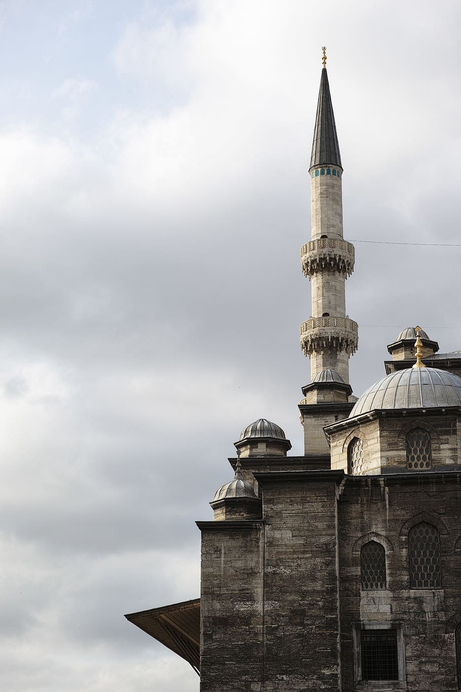 Foto, cúpula catedral, cami, minarete, estambul, turquía, arquitectura, religión, islam, los minaretes