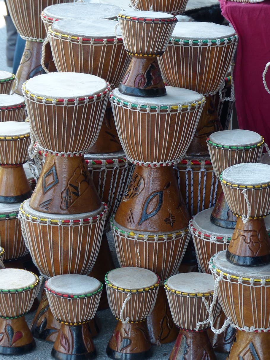brown, wooden, tabla drums, drums, hand drums, musical instrument, percussion instrument, instrument, children drum, music