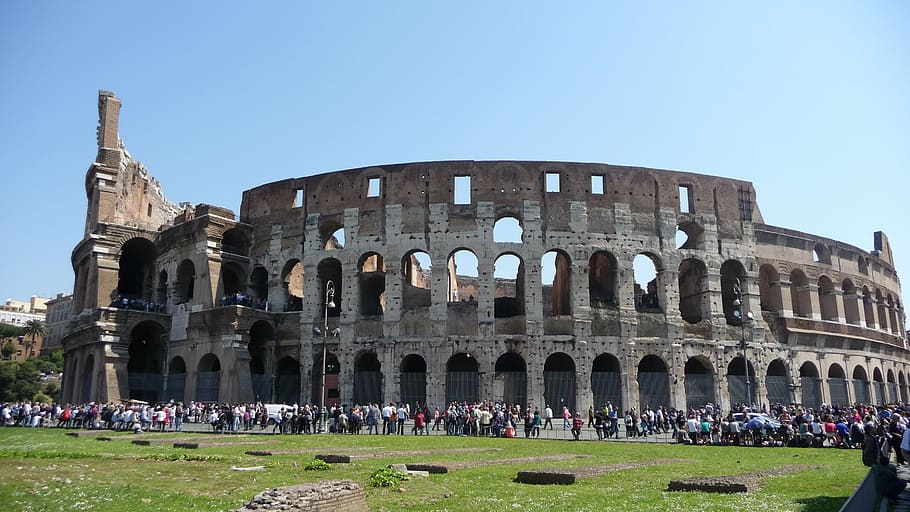 rome, colosseum, roman coliseum, italy, ancient, roma capitale, capital, ancient rome, history, architecture