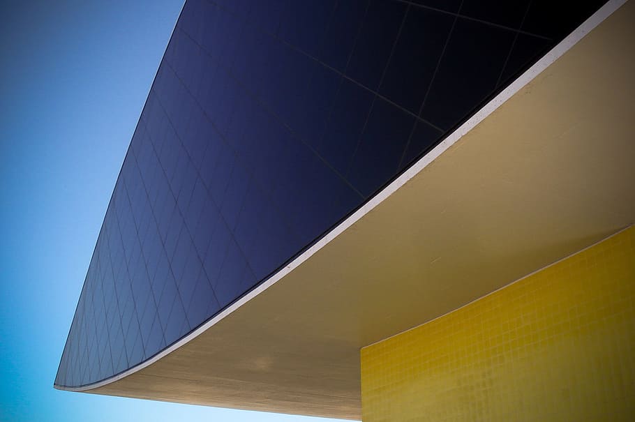 Curitiba, Oscar Niemeyer Museum, Paraná, architecture, modern, futuristic, blue, no People, transportation, day