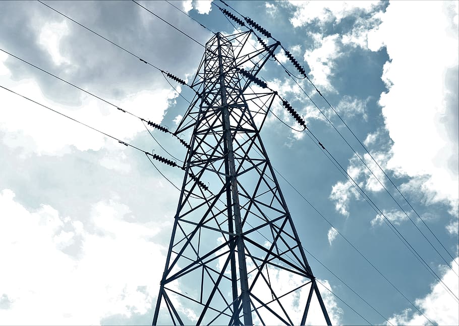 energy, cable, electrical, distribution, transmission tower, environment, utility pole, power, power supply, sky