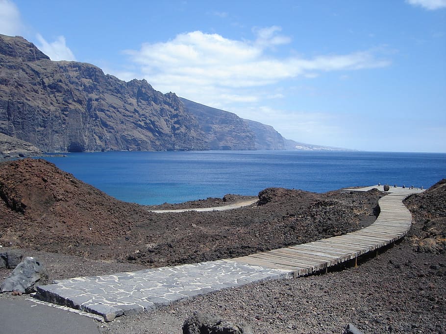 Tenerife, Tenno, Los Gigantes, mountain, scenics, landscape, outdoors, nature, sky, water