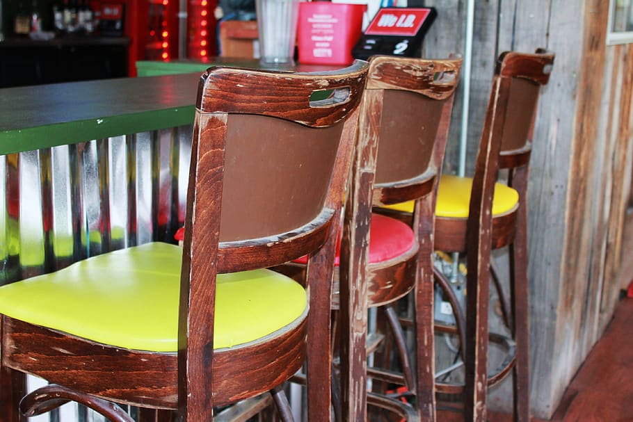 bar stools, chair, pub chair, pub, bar, saloon, alcohol, furniture, cafe, restaurant