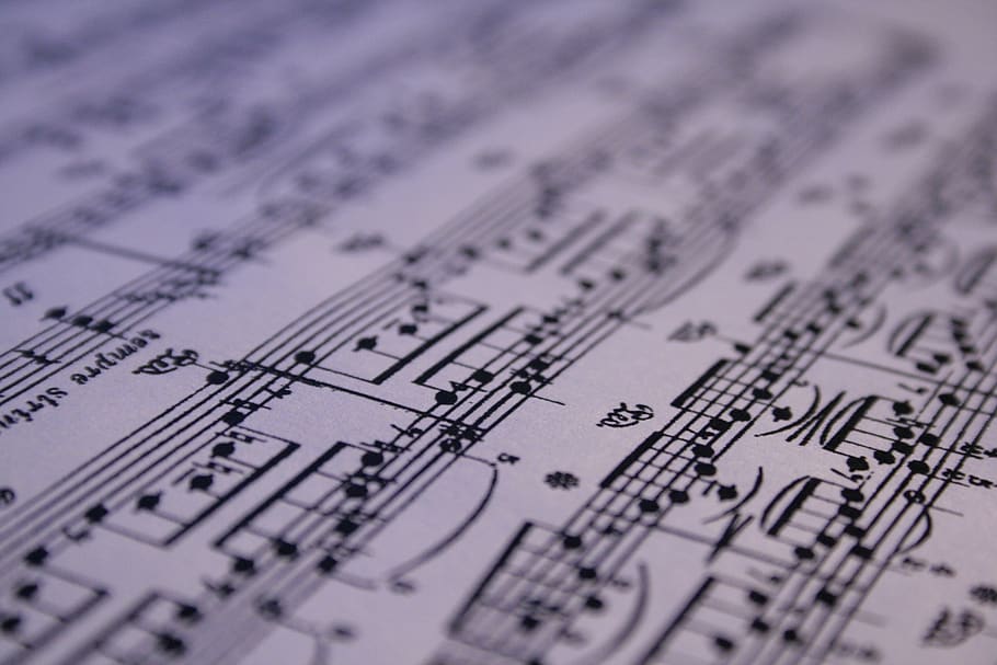 paper, print, music, melody, piano, sheet music, notes, clef, composing, composition