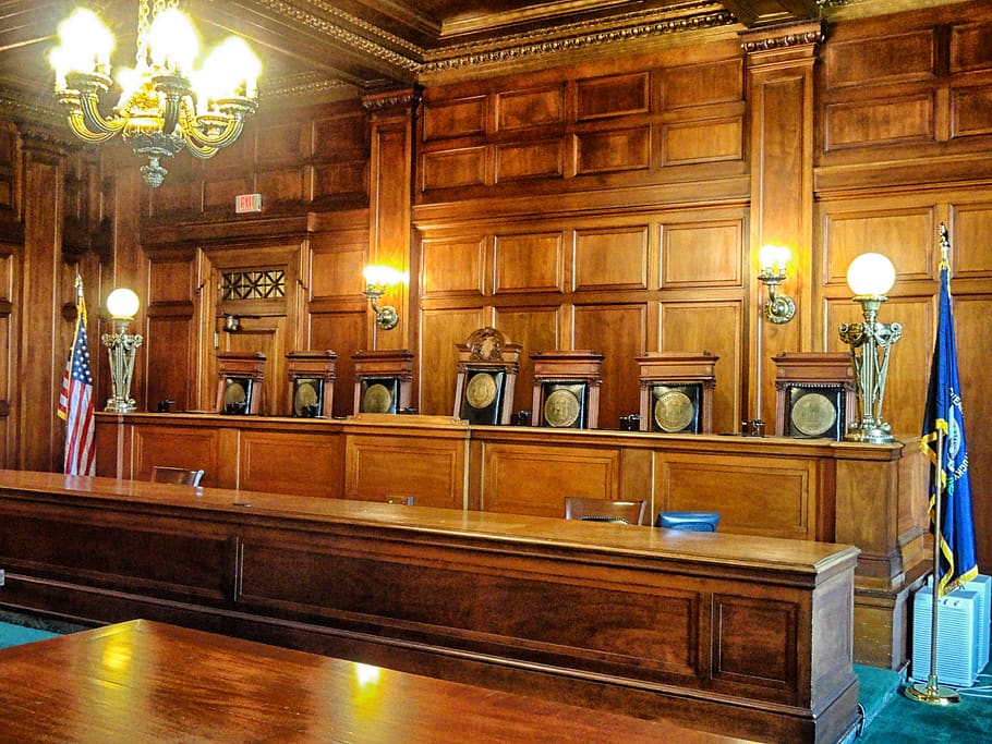 frankfort, kentucky, state supreme court, building, interior, inside, bench, chairs, wood, wooden