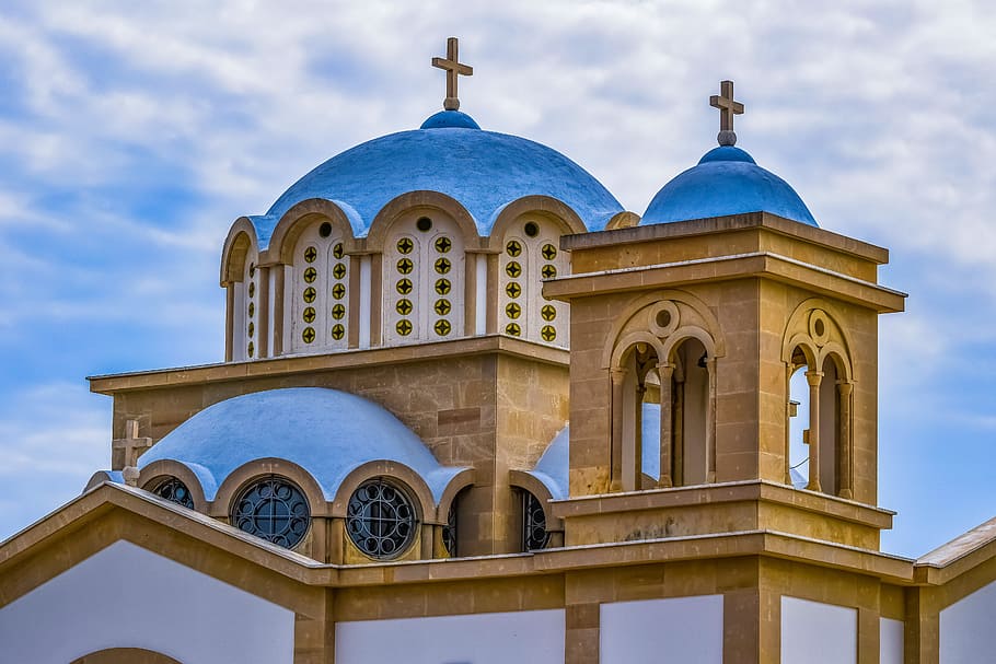 church, religion, dome, belfry, cross, architecture, orthodox, christianity, sky, clouds