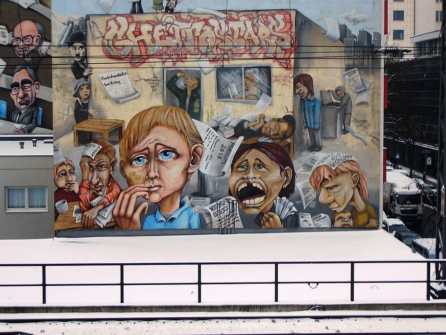 berlín, ciudad, pared, graffiti, alemania oriental, alemania occidental, ddr, representación, representación humana, arte y artesanía
