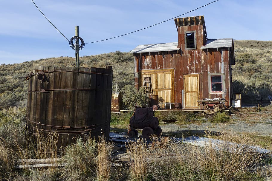 Deadman, Ranch, Ancient, Buildings, deadman ranch, wooden, western style, wild west, ghost town, heritage