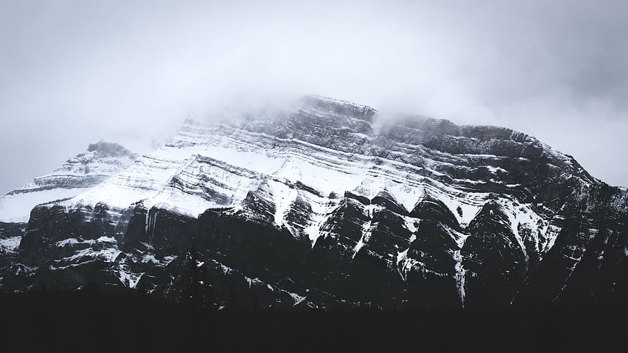 alps, surrounded, fog, mountain, highland, cloud, sky, summit, ridge, landscape