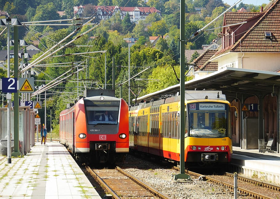 Freudenstadt, Hbf, Regional, Tráfego, hub, tráfego regional, trem regional, trem leve, karlsruhe, stuttgart
