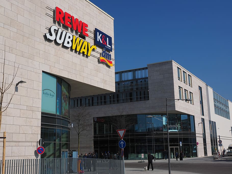 Shopping Centre, shopping, shoppingmall, mall, shopping center, retail stores, service outlets, sectors, rewe, subway