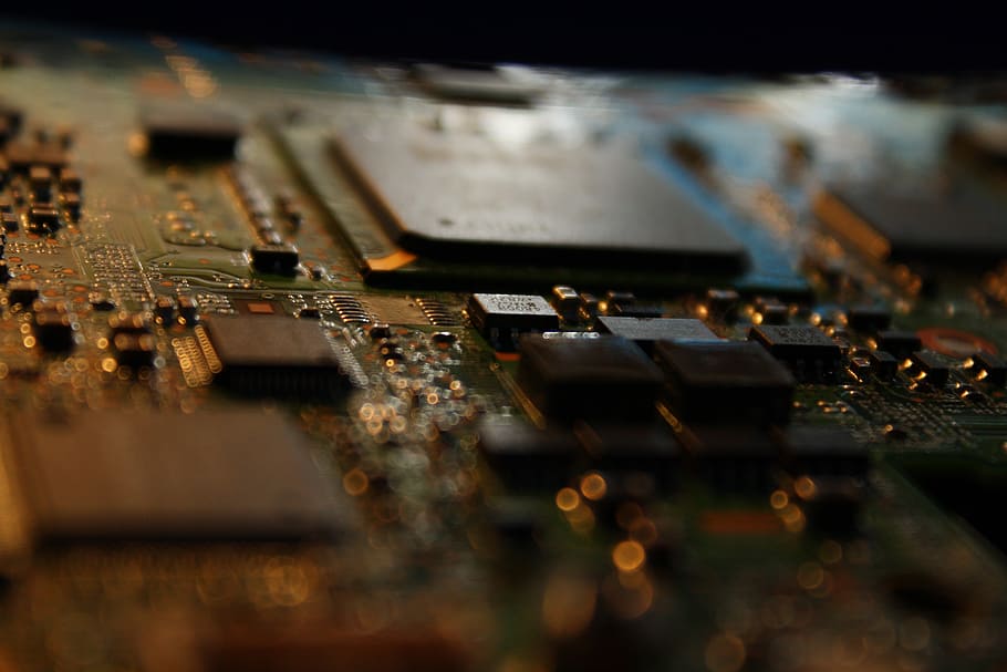 close-up photography, motherboard, technical, circuit board, electronics, old, recycling, processor, resistance, disruption