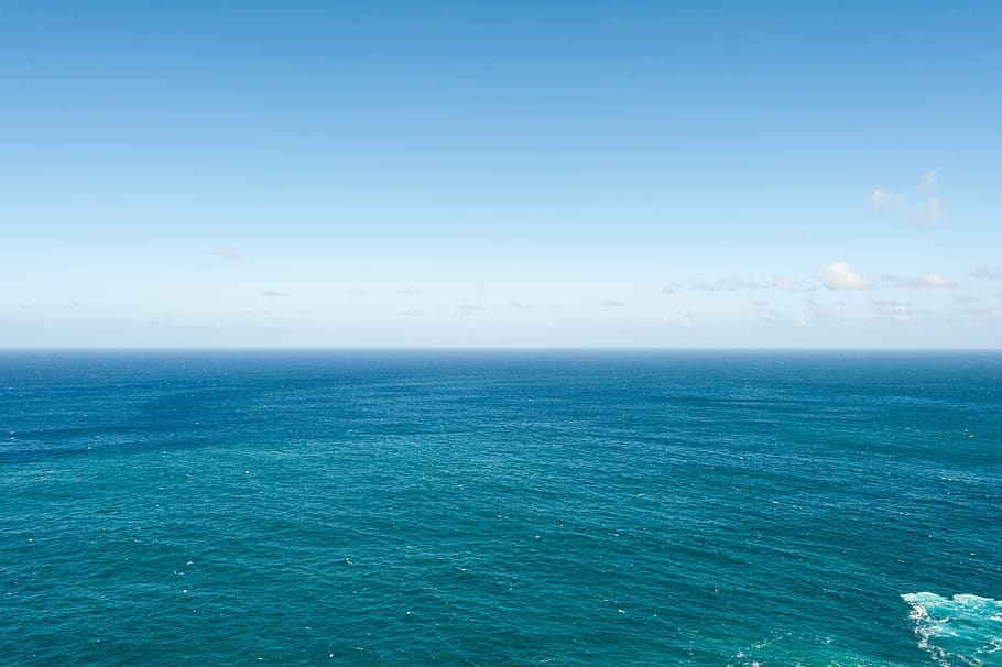 ocean, hawaii, blue, sea, water, sky, nature, summer, vacation, tropical