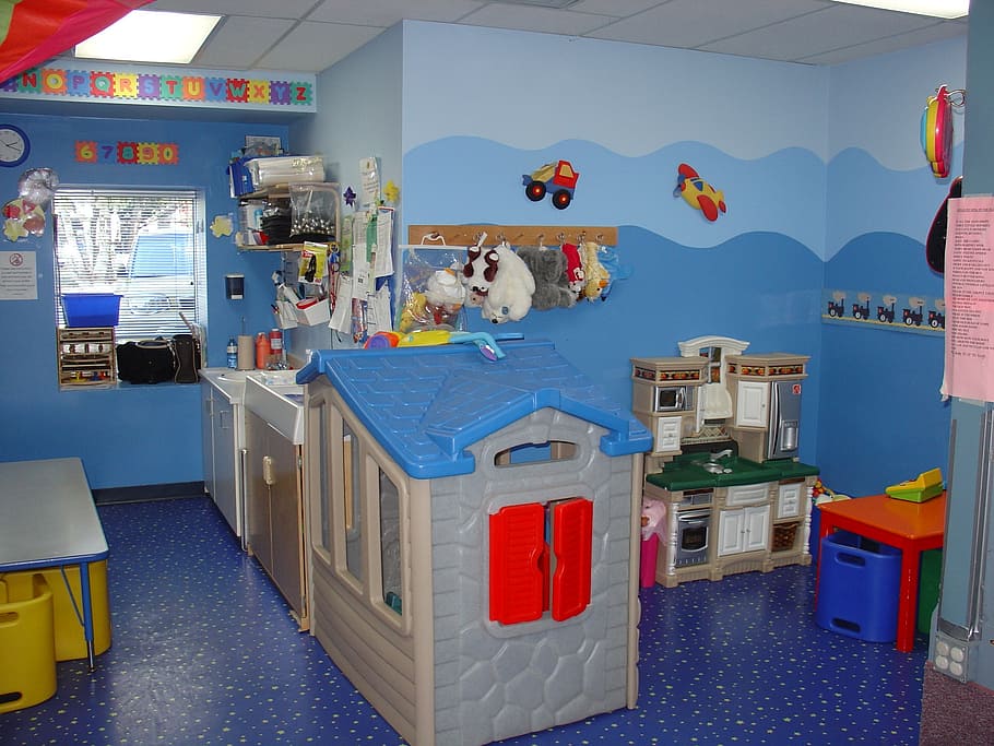 children, play, interior, view, toddler room, play kitchen, kindergarden, preschooler room, playroom, room