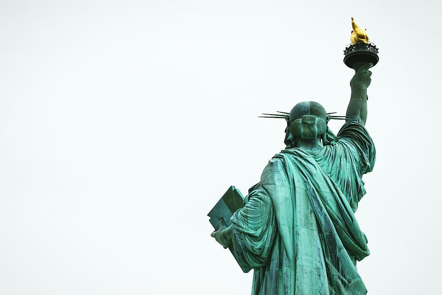 kebebasan, patung, monumen, Tempat terkenal, Kota New York, patung Liberty, sejarah, tujuan perjalanan, representasi manusia, representasi