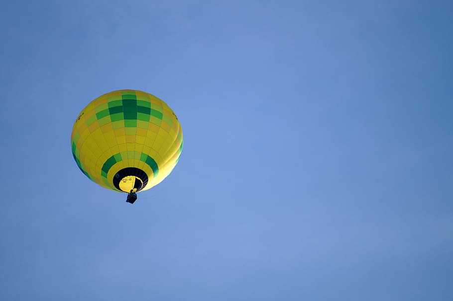 Balon Udara Panas, Penerbangan, langit, bola, biru, airship, perjalanan, dom, udara, terbang
