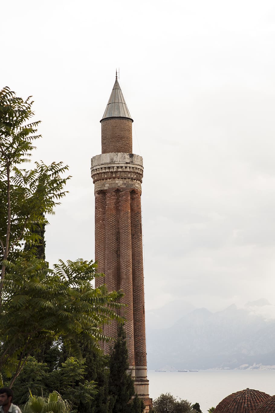 minarete, arquitectura, ladrillo, antalya, turquía, islam, musulmán, cami, mezquitas, adoración