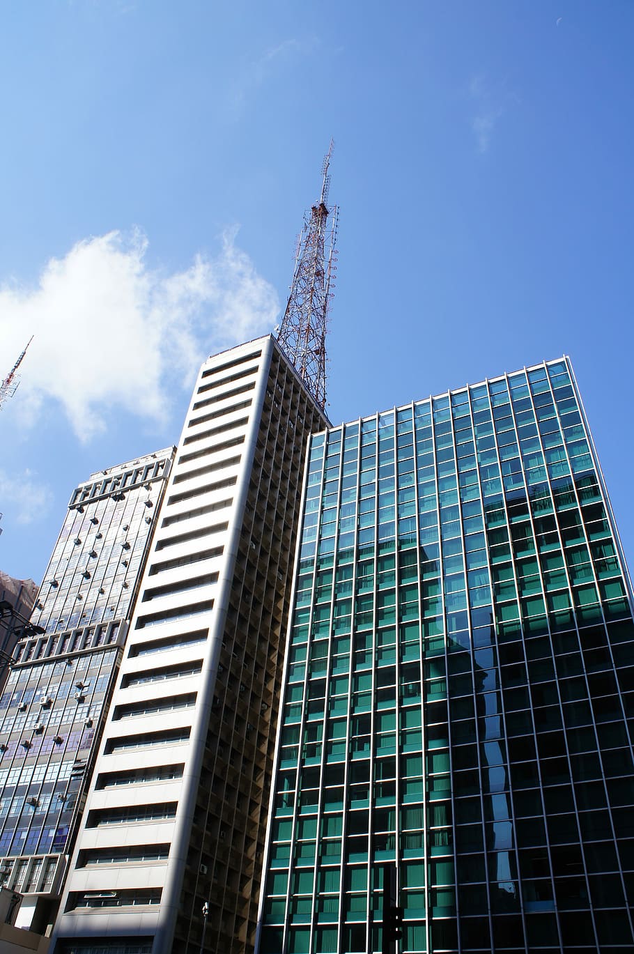 Prédio, Business Center, São Paulo, arranha-céu, arquitetura, exterior do edifício, moderno, cidade, torre, estrutura construída