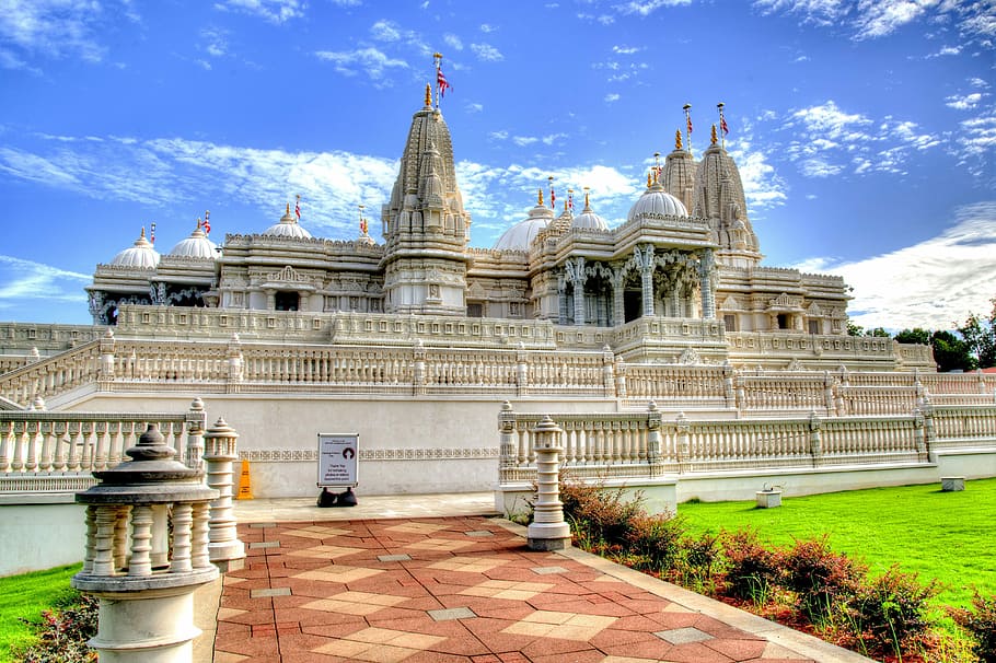 Hindu Temple, Religion, Building, temple, tourism, landscape, atlanta, georgia, architecture, history