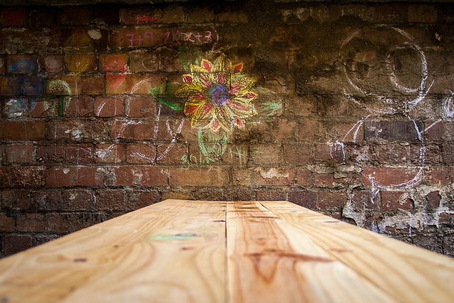 grunge, flower, art, wood, wood - Material, table, backgrounds, decoration, plank, wall - Building Feature