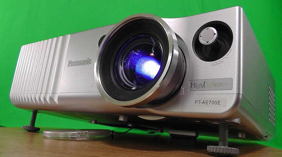 gray panasonic projector, Projector, Video, Projection, Film, video, projection, canvas, home movies, collection movies, cinema