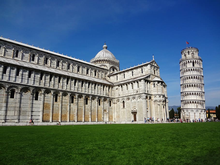 bersandar, menara, pizza, Italia, pisa, menara miring, Menara miring Pisa, arsitektur, tuscany, Tempat terkenal