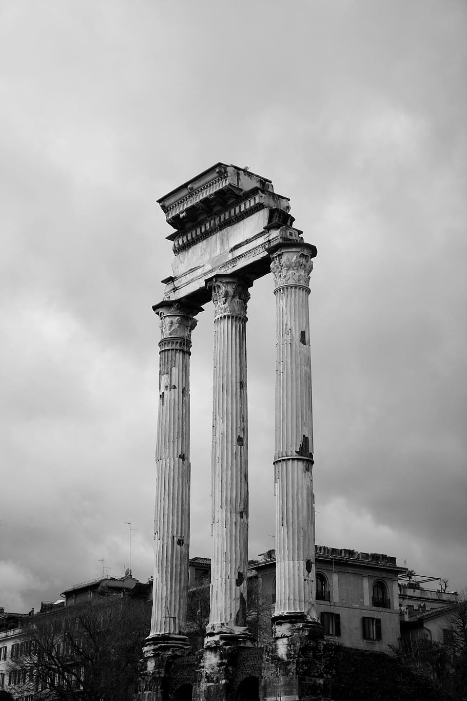 foro romano, romano, italia, roma, arquitectura, pilar, antigua, poste, histórico, piedra