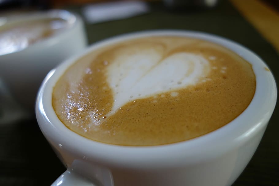 Cafe, Suites, Coffee, Form, Heart, date, oekaki, breakfast, cappuccino, cup