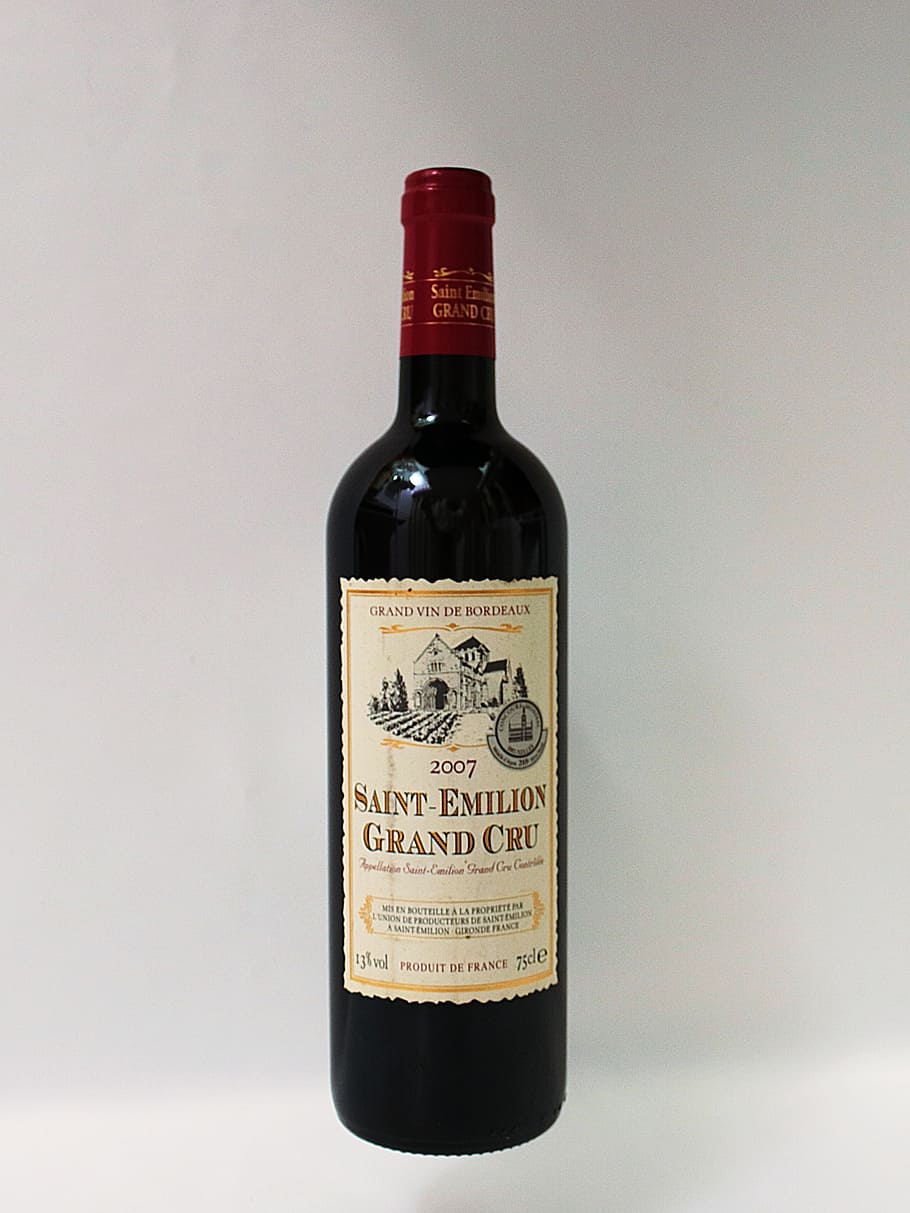 wine, red wine, alcohol, france, drink, grape, saint emilion, bordeaux, bottle, container