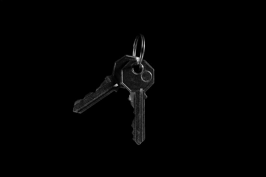 llave, desbloqueo, seguridad, acceso, metal, anillo, acero, seguro, hierro, espacio
