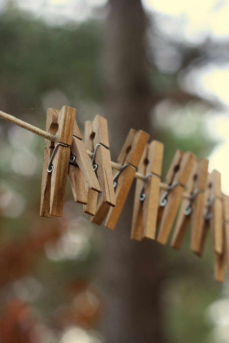 clothesline, clothespin, rustic, laundry, line, dry, hang, rope, housework, clean
