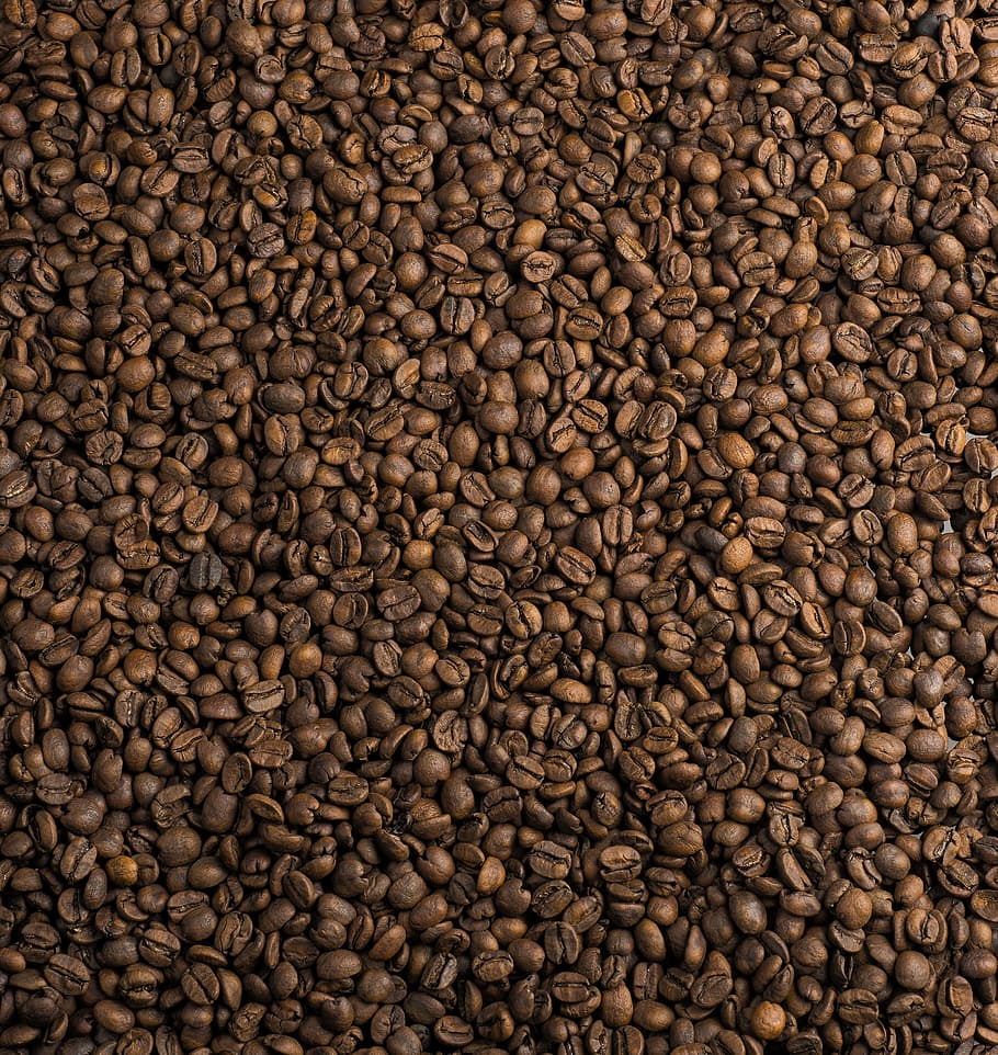 bunch, coffee beans, coffee bean, texture of coffee, full frame, food and drink, food, backgrounds, freshness, large group of objects