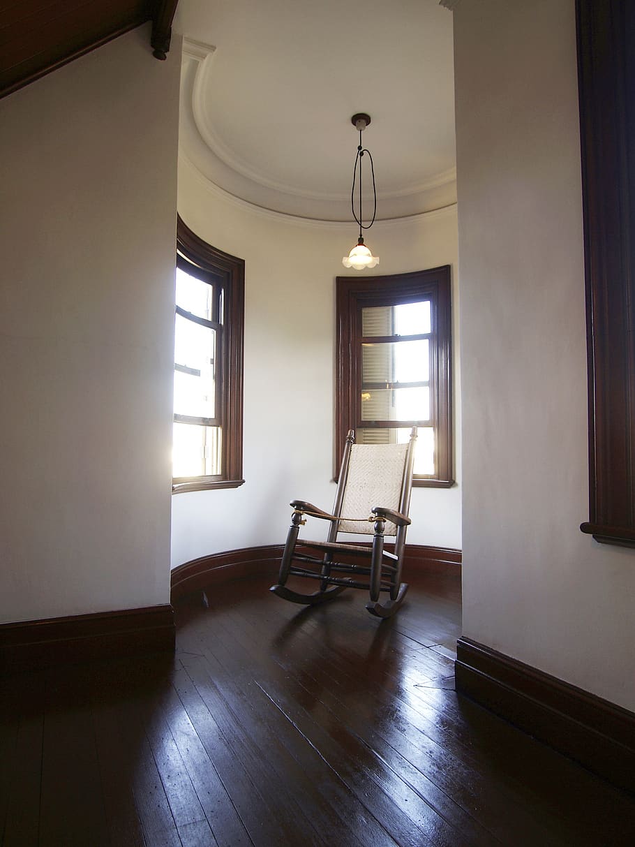 western-style, meiji, mansion, building, history, chair, rocking chair, retro, furniture, indoors