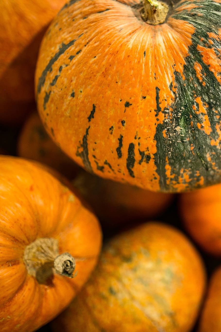 orange, pumpkin, close-up, vegetable, Close-ups, pumpkins, wooden, box, food, food and drink