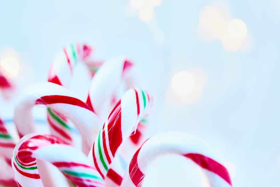 candy, cane, background, sweets, christmas, peppermint, food, holidays, close up, treat