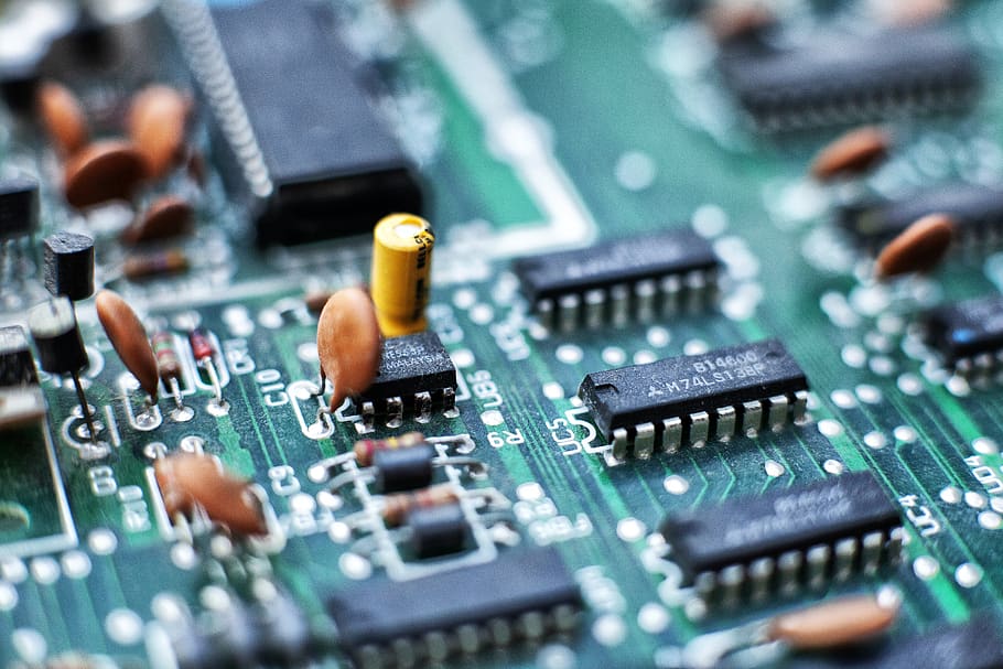 circuito, macro, computador, chip, eletrônica, circuitos, hardware, indústria eletrônica, placa de circuito, tecnologia