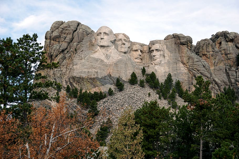 Amerika Serikat, Dakota Selatan, black hills, gunung Rushmore, peringatan nasional gunung Rushmore, presiden, washington, jefferson, roosevelt, lincoln