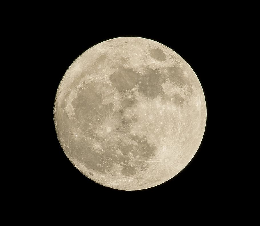 photography of moon, astronomy, full moon, luna, moon, space, night, sky, moon surface, geometric shape
