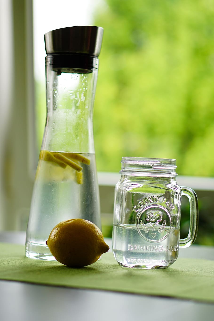 limón, agua, refresco, jugo de fruta, bebida, vidrio, sed, jarra, verano, jarra de vidrio