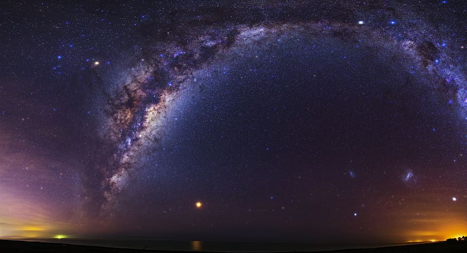 Via Láctea, Oceano Pacífico, céu claro à noite, noite, astronomia, estrela - espaço, espaço, céu, galáxia, beleza na natureza