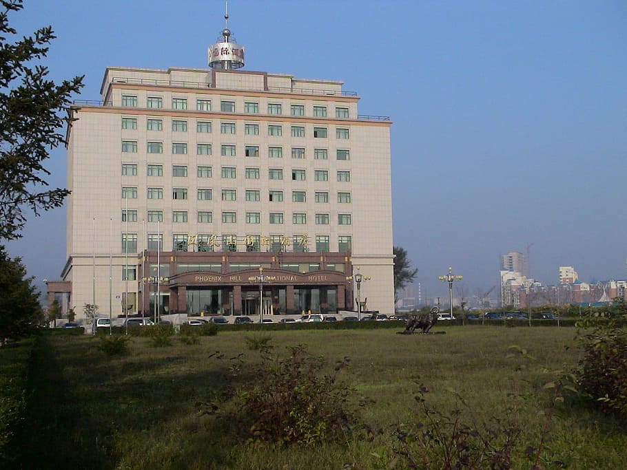 Hotel, Architecture, China, liaoning, fengcheng, phoenix hill, international hotel, building, building exterior, day