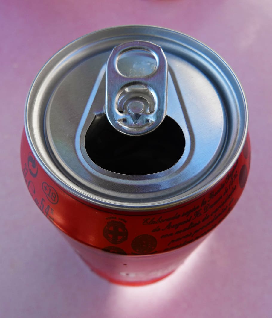can, beer, soft drink, red, can of beer, open you can, drink, refreshment, close-up, food and drink