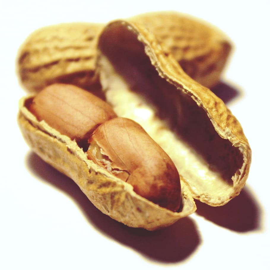 closeup, photography, brown, peanuts, nuts, snack, nutrition, healthy, nibble, decoration
