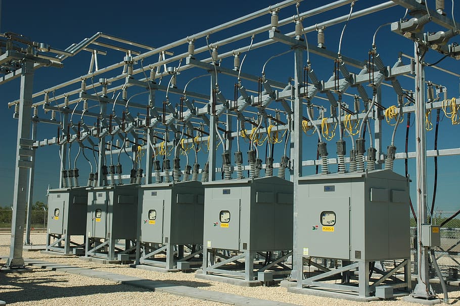 medium voltage, circuit breaker, disjuntor media tensao, sky, technology, blue, nature, fuel and power generation, day, electricity