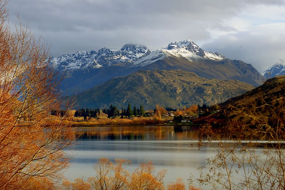 Lake Hayes, Otago, NZ, body of water, reflection, mountain, daytime, water, lake, scenics - nature