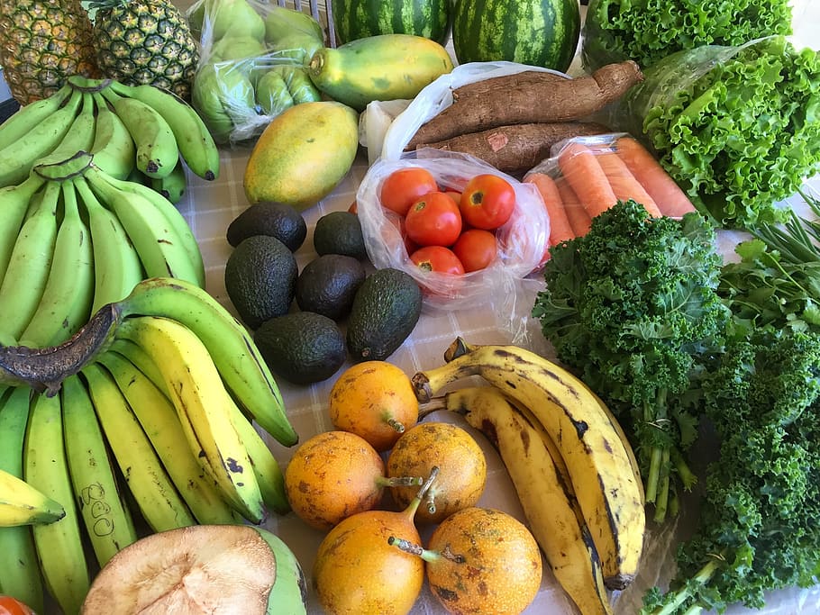 Produce, Fruits, Vegetables, farmer's market, fresh, local, seasonal, tropical, food, healthy
