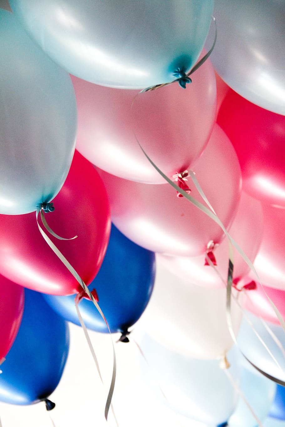 balões, festa, celebração, aniversário, balões de festa, férias, colorido, decoração, diversão, azul