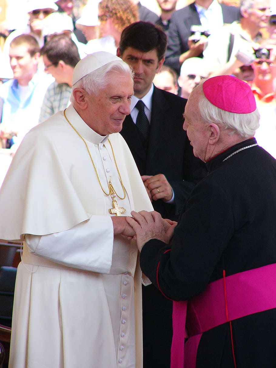 pope benedict, 16th, rome, the vatican, the holy father, group of people, women, senior adult, men, adult